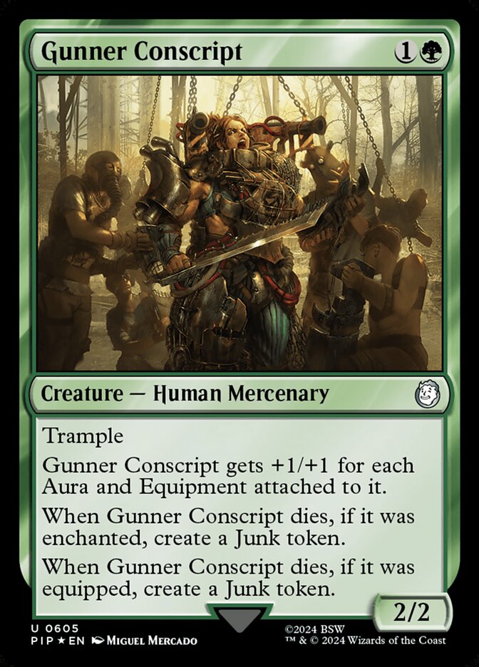 Magic the Gathering Card - Gunner Conscript - MTG Circle