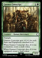 Magic the Gathering Card - Gunner Conscript - MTG Circle