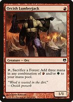 Magic the Gathering Card - Orcish Lumberjack - MTG Circle