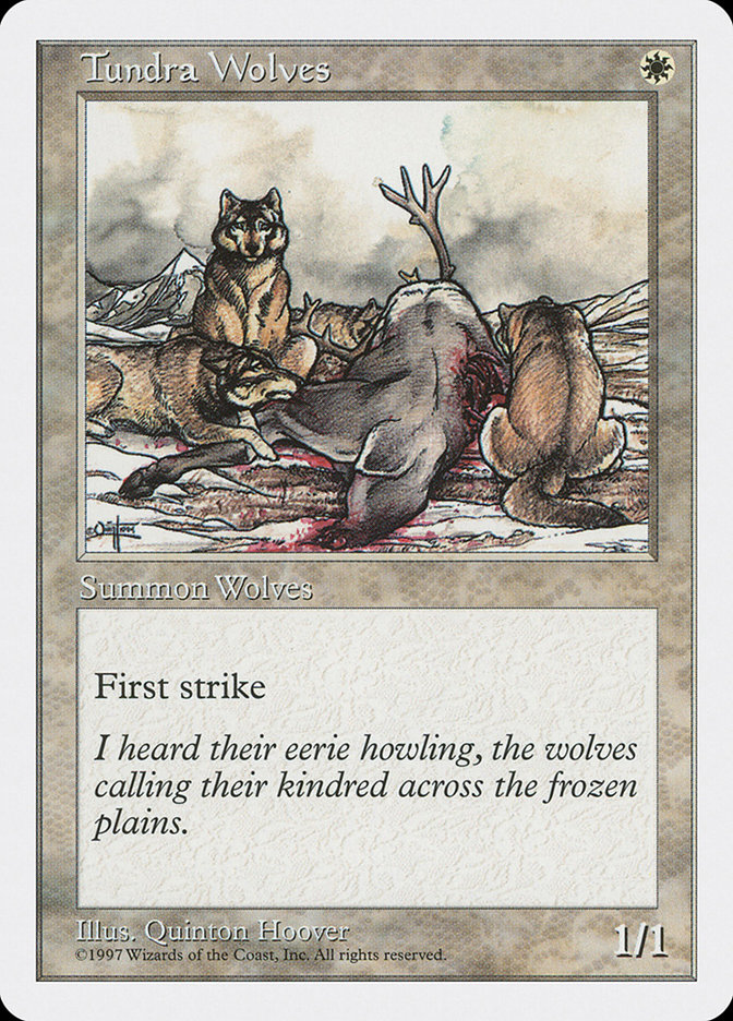 Magic the Gathering Card - Tundra Wolves - MTG Circle