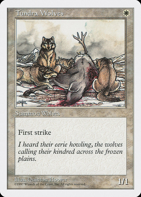 Magic the Gathering Card - Tundra Wolves - MTG Circle