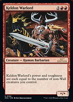 Magic the Gathering Card - Keldon Warlord - MTG Circle