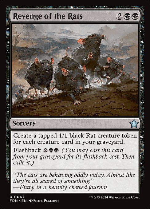 Magic the Gathering Card - Revenge of the Rats - MTG Circle