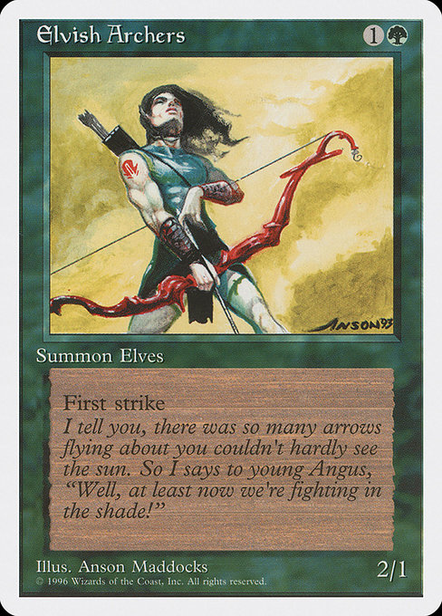 Magic the Gathering Card - Elvish Archers - MTG Circle