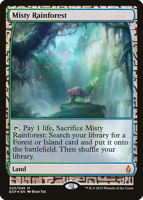 Magic the Gathering Card - Misty Rainforest - MTG Circle