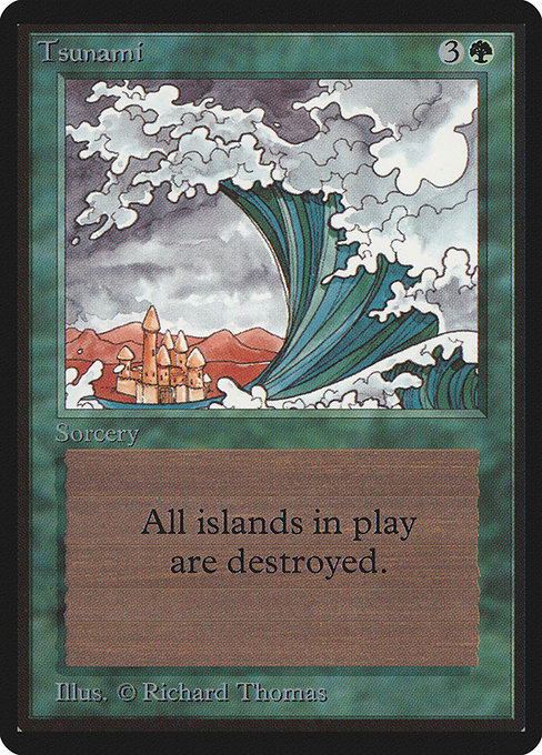 Magic the Gathering Card - Tsunami - MTG Circle