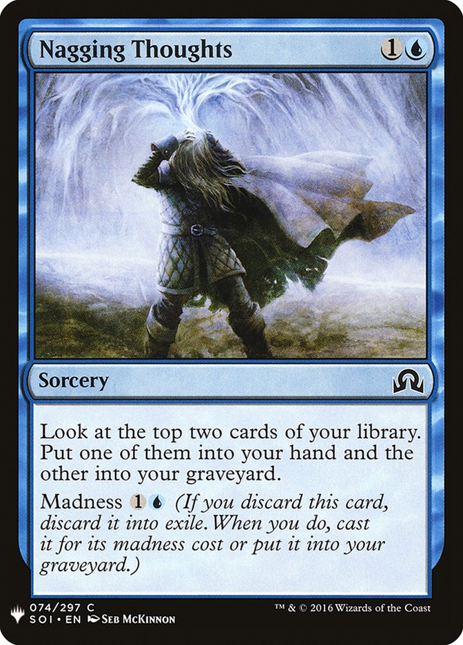 Magic the Gathering Card - Nagging Thoughts - MTG Circle