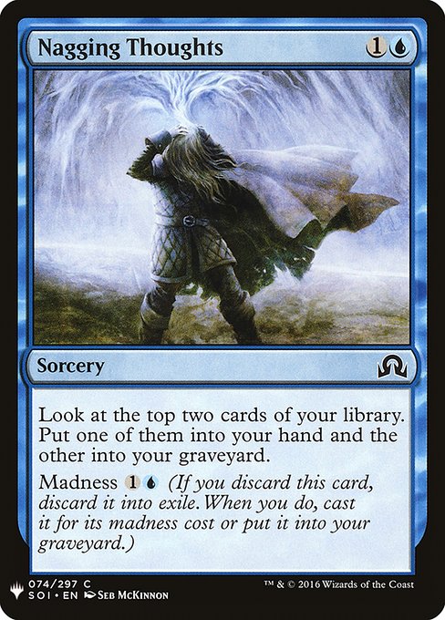 Magic the Gathering Card - Nagging Thoughts - MTG Circle