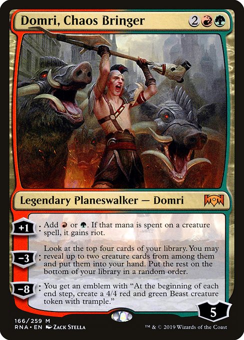 Magic the Gathering Card - Domri, Chaos Bringer - MTG Circle