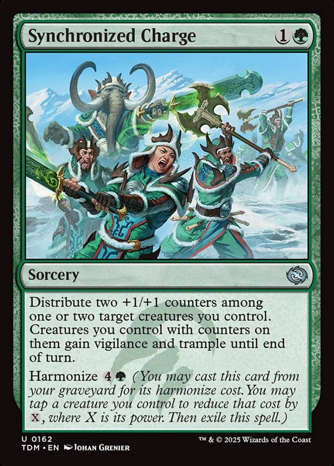 Magic the Gathering Card - Synchronized Charge - MTG Circle