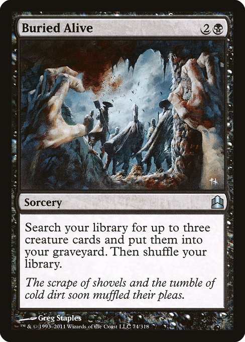 Magic the Gathering Card - Buried Alive - MTG Circle