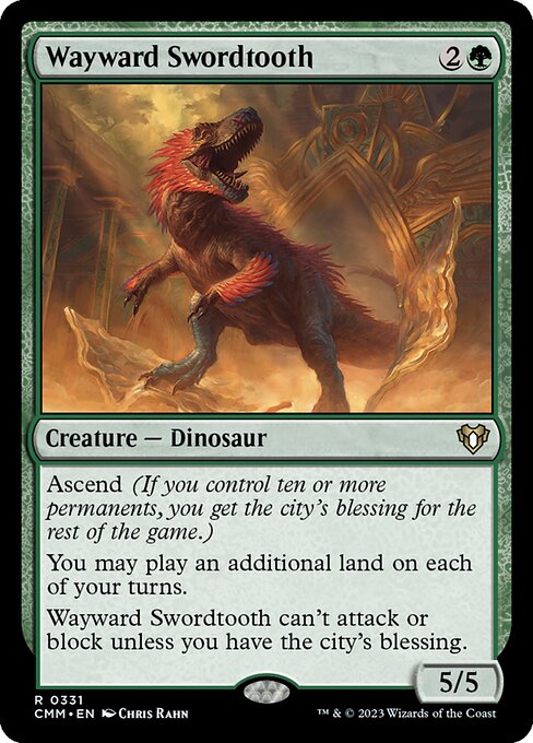 Magic the Gathering Card - Wayward Swordtooth - MTG Circle