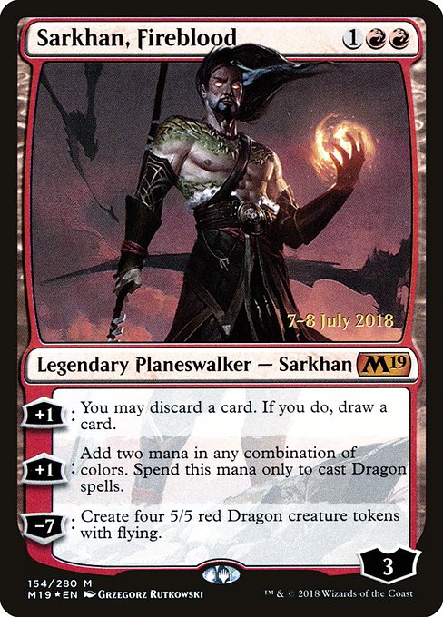 Magic the Gathering Card - Sarkhan, Fireblood - MTG Circle
