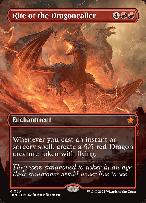 Magic the Gathering Card - Rite of the Dragoncaller - MTG Circle