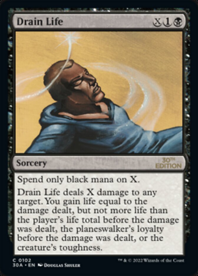 Magic the Gathering Card - Drain Life - MTG Circle
