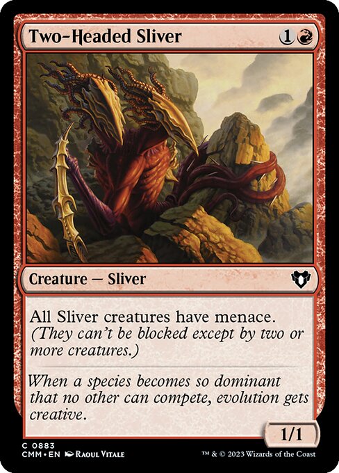 Magic the Gathering Card - Two-Headed Sliver - MTG Circle