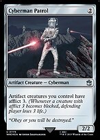 Magic the Gathering Card - Cyberman Patrol - MTG Circle