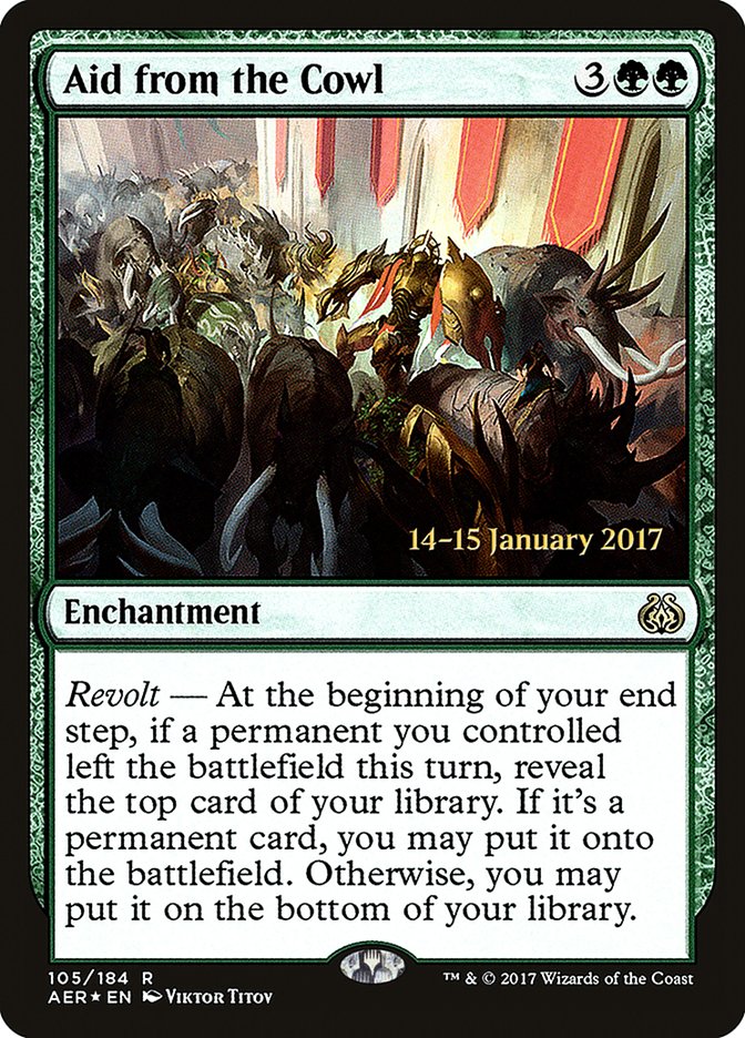 Magic the Gathering Card - Aid from the Cowl - MTG Circle