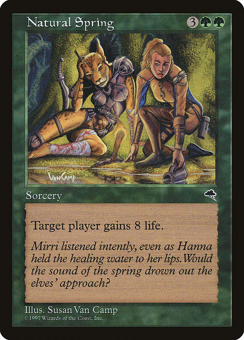 Magic the Gathering Card - Natural Spring - MTG Circle