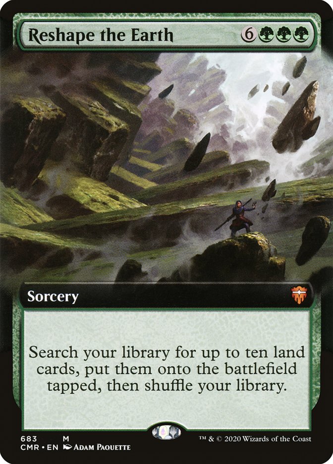 Magic the Gathering Card - Reshape the Earth - MTG Circle