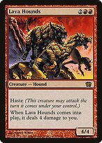 Magic the Gathering Card - Lava Hounds - MTG Circle