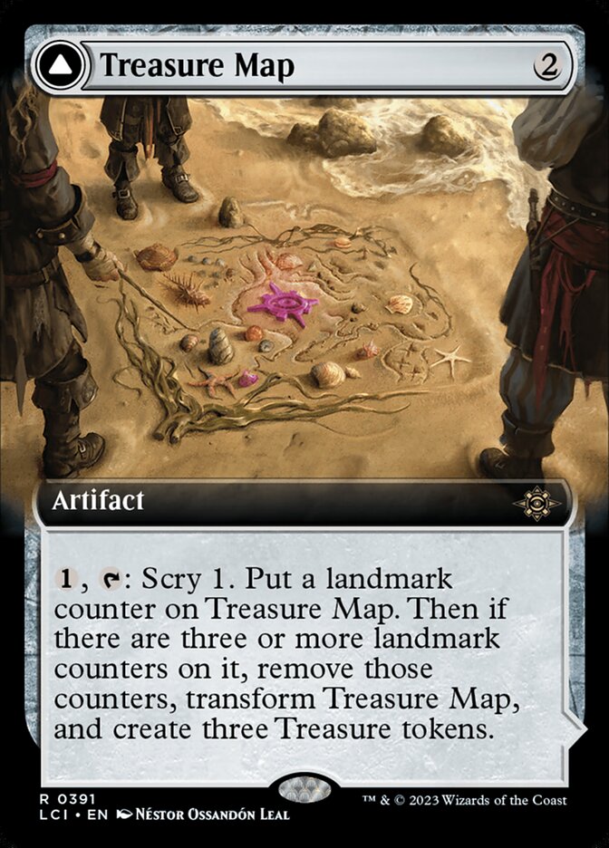 Magic the Gathering Card - Treasure Map - MTG Circle