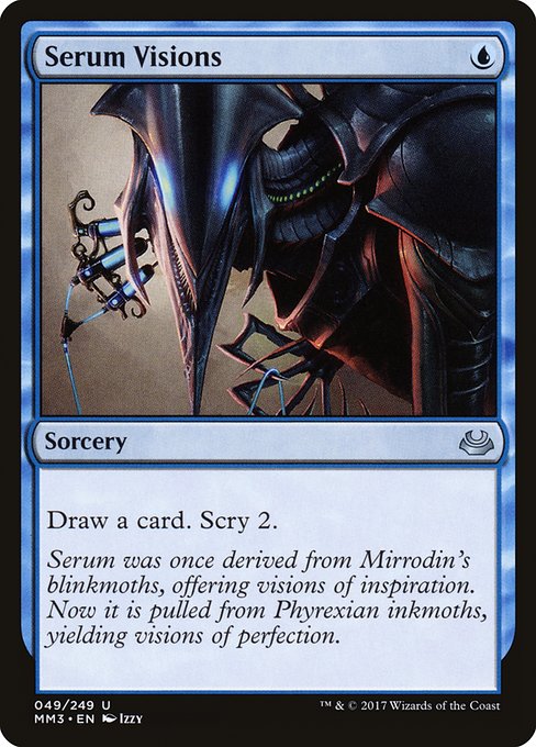Magic the Gathering Card - Serum Visions - MTG Circle