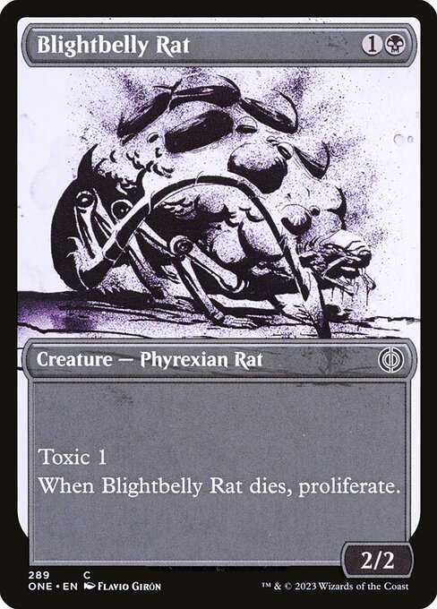 Magic the Gathering Card - Blightbelly Rat - MTG Circle