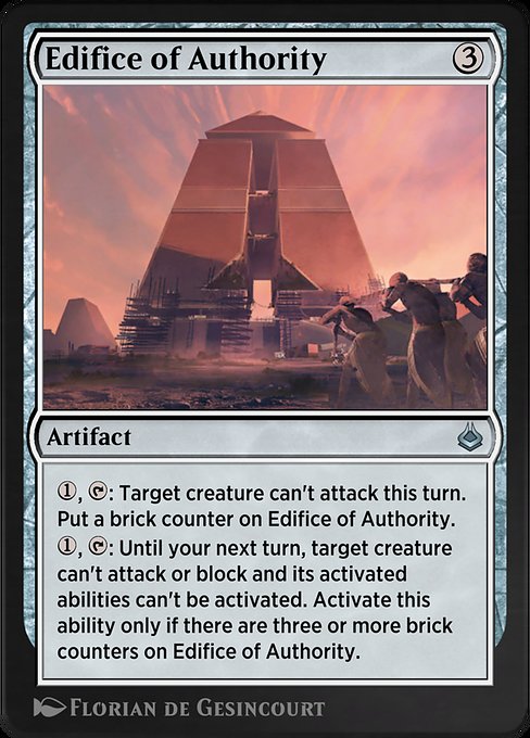 Magic the Gathering Card - Edifice of Authority - MTG Circle