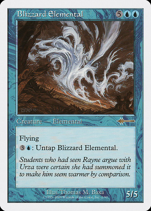 Magic the Gathering Card - Blizzard Elemental - MTG Circle