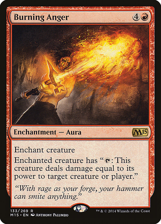 Magic the Gathering Card - Burning Anger - MTG Circle