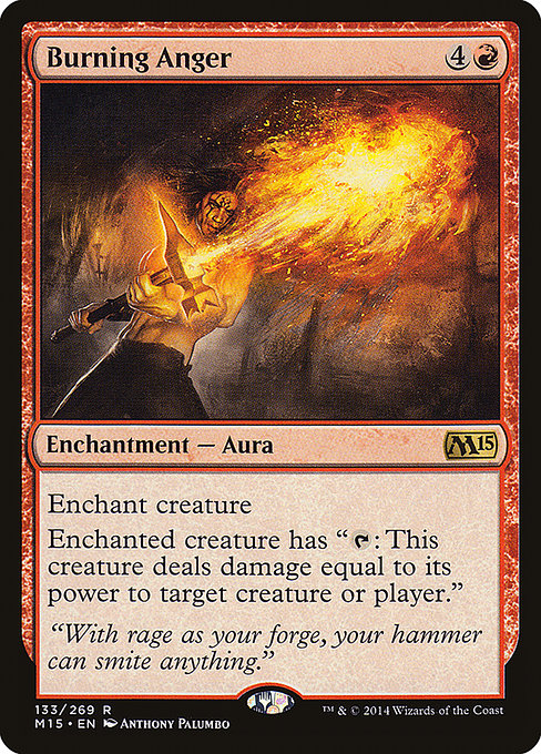 Magic the Gathering Card - Burning Anger - MTG Circle