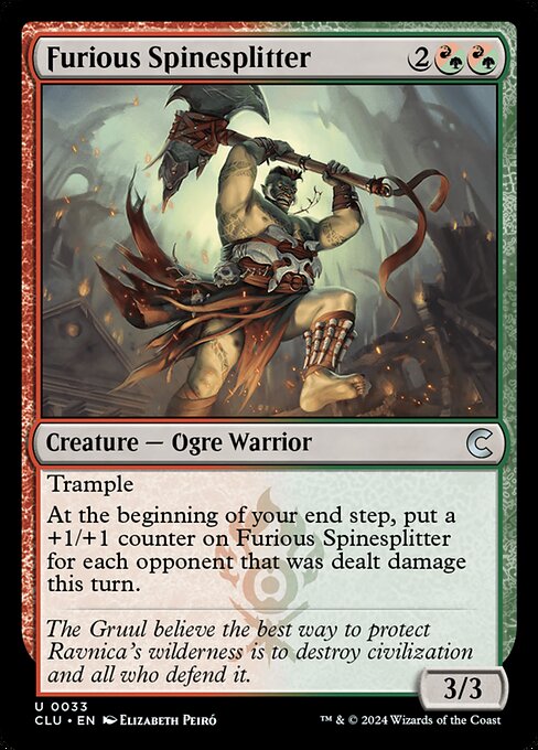 Magic the Gathering Card - Furious Spinesplitter - MTG Circle