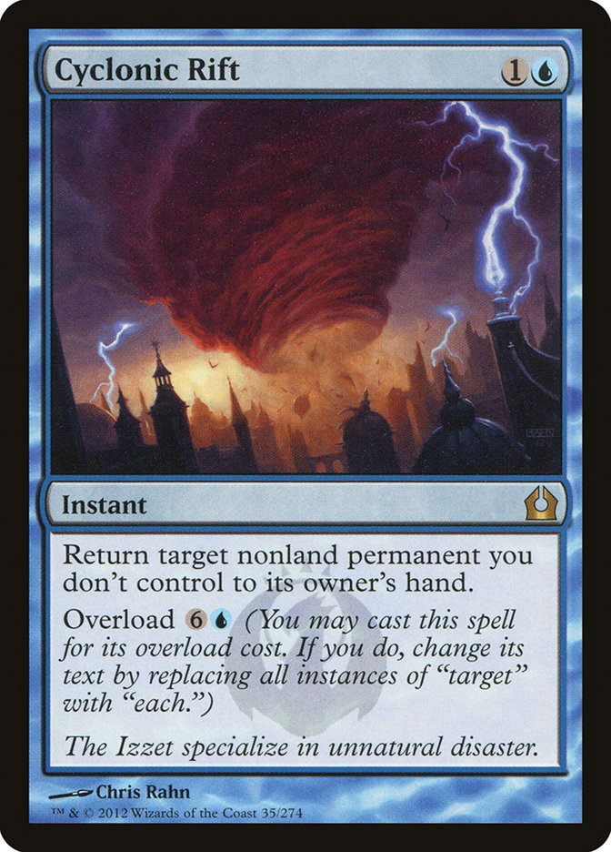 Magic the Gathering Card - Cyclonic Rift - MTG Circle