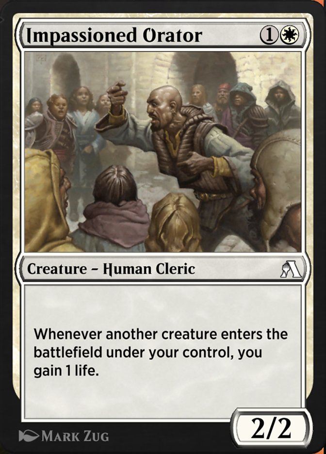 Magic the Gathering Card - Impassioned Orator - MTG Circle