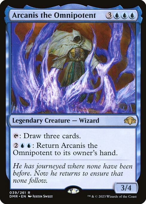 Magic the Gathering Card - Arcanis the Omnipotent - MTG Circle