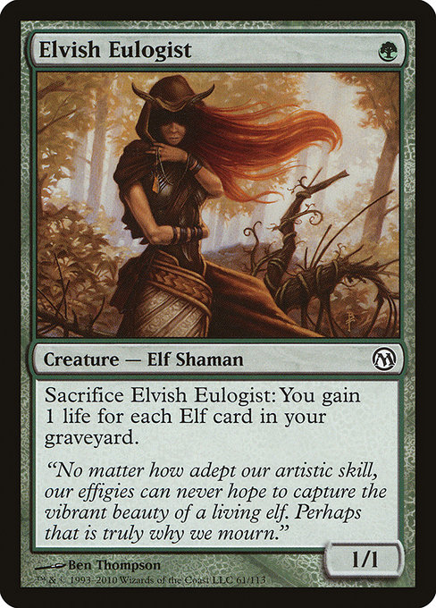 Magic the Gathering Card - Elvish Eulogist - MTG Circle