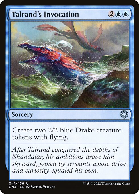 Magic the Gathering Card - Talrand's Invocation - MTG Circle