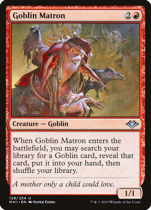 Magic the Gathering Card - Goblin Matron - MTG Circle