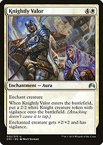 Magic the Gathering Card - Knightly Valor - MTG Circle