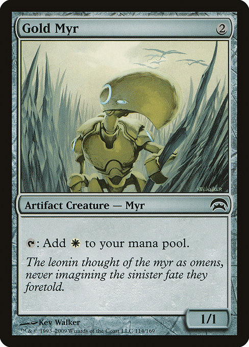 Magic the Gathering Card - Gold Myr - MTG Circle