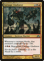 Magic the Gathering Card - Carnage Gladiator - MTG Circle