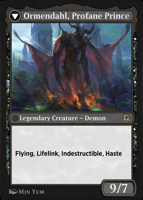 Magic the Gathering Card - Ormendahl, Profane Prince - MTG Circle