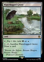 Magic the Gathering Card - Waterlogged Grove - MTG Circle