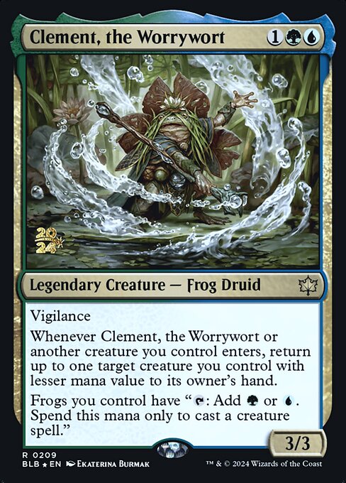 Magic the Gathering Card - Clement, the Worrywort - MTG Circle