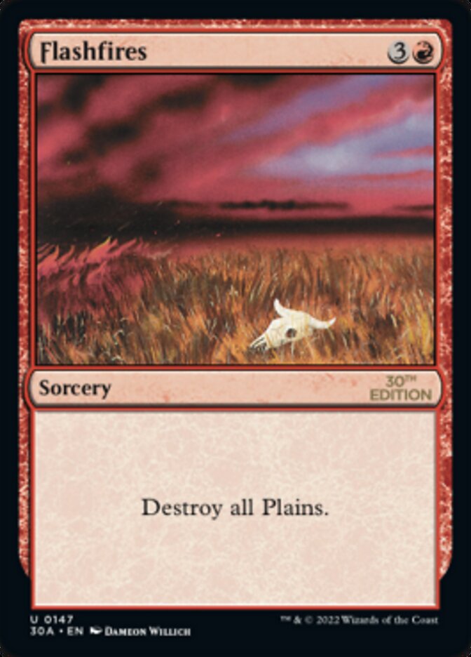 Magic the Gathering Card - Flashfires - MTG Circle