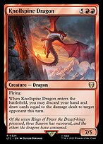 Magic the Gathering Card - Knollspine Dragon - MTG Circle