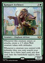Magic the Gathering Card - Rampart Architect - MTG Circle