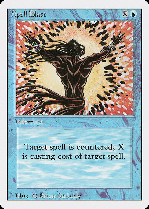 Magic the Gathering Card - Spell Blast - MTG Circle