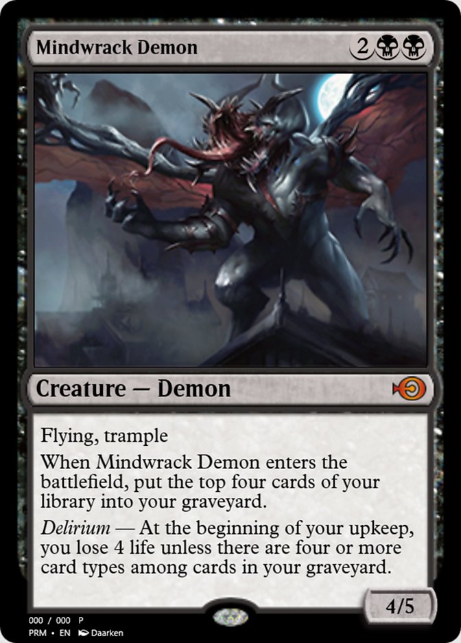 Magic the Gathering Card - Mindwrack Demon - MTG Circle